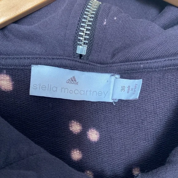 RARE Stella McCartney + Adidas distressed purple zip up hoodie - Picture 3 of 16